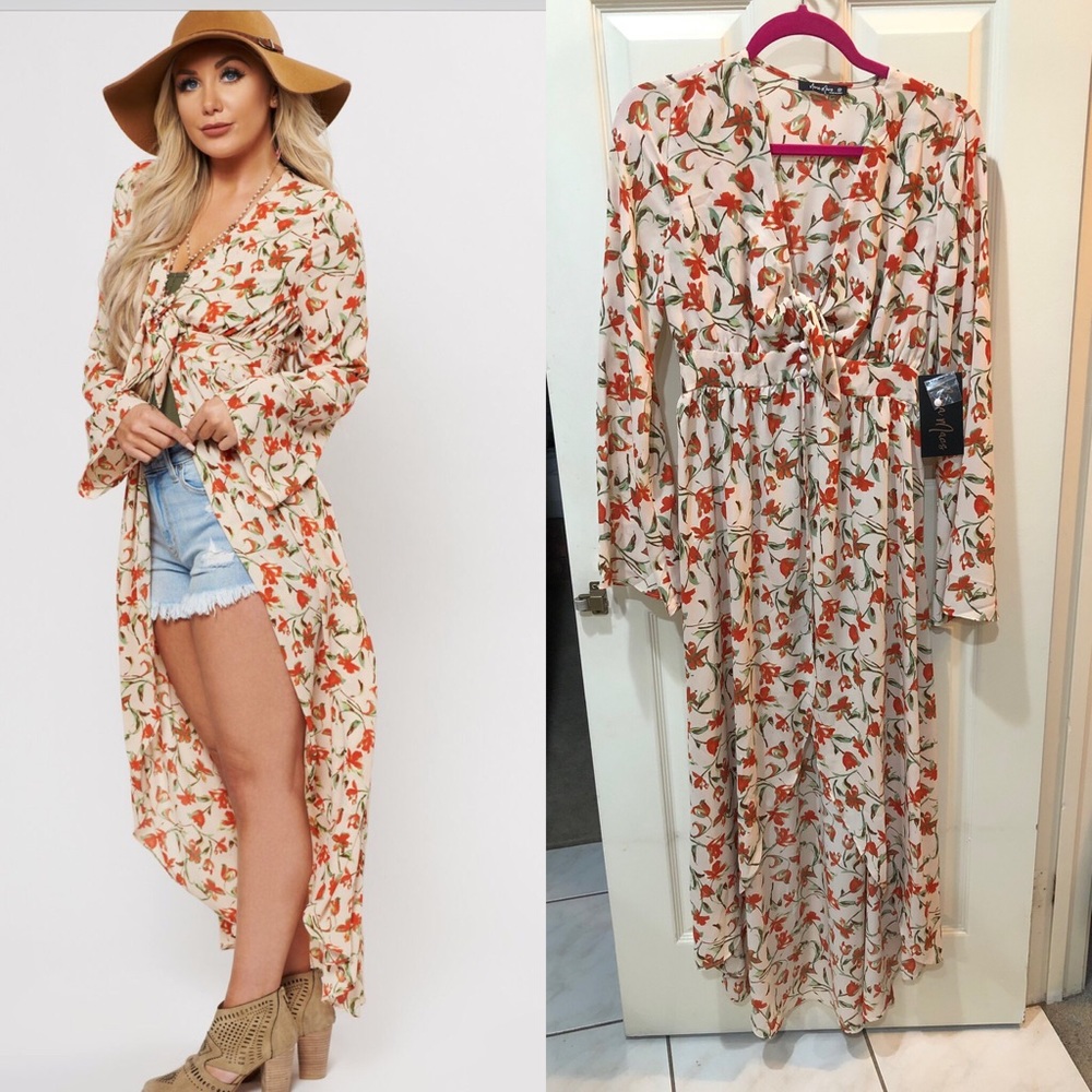 ABBY FLORAL KIMONO > NANAMACS